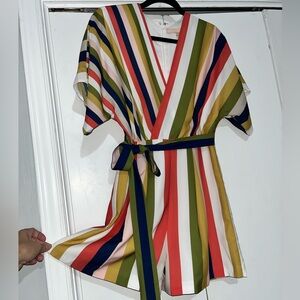 Hutch Striped Elliot Romper Anthropologie